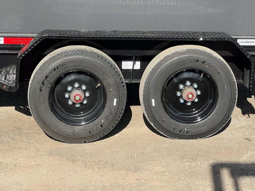 Horizon 16' HRD GN Roll off Bundle (2) 10k Axles + 2 Bins w/ 6' Walls HZN16GN10K6FTEDZ3GrayAL - Ghost ROP - Stryker Dealership Group