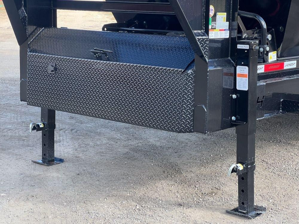 Horizon 16' HRD GN Roll off Bundle (2) 10k Axles + 3 Bins w/ 4' Walls HZN16GN10K4FTEDZ3BLKAL - Ghost ROP - Stryker Dealership Group
