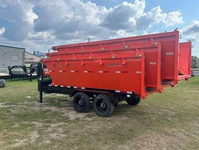 Horizon 16' HRD GN Roll off Bundle (2) 10k Axles + 3 Bins w/ 4' Walls HZN16GN10K4FTEDZ3ORANGEAL - Ghost ROP - Stryker Dealership Group