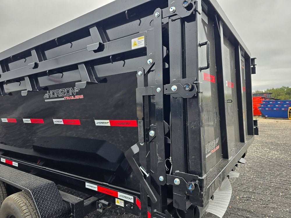 Horizon 16' RDZ BP Roll off Bundle (2) 7k Axles + 2 Bins w/ 4' Walls - Roll Off Packages - RO 16' Bumper Pull - TrailerSwap
