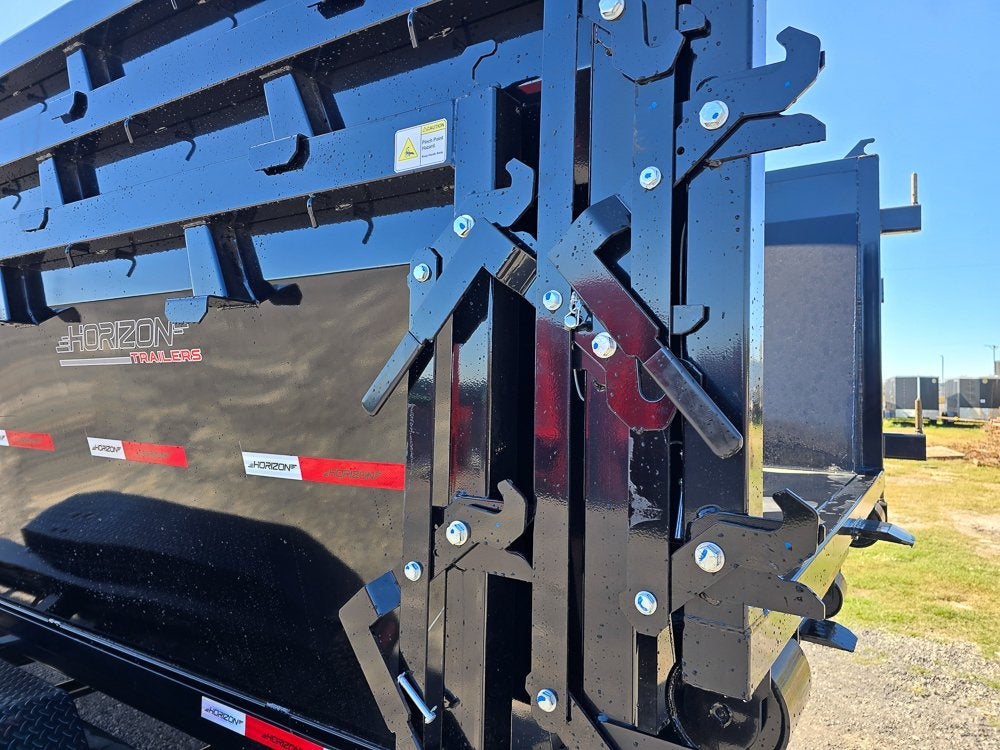 Horizon 16' RDZ BP Roll off Bundle (2) 7k Axles + 3 Bins w/ 4' Walls - Roll Off Packages/RO 16' Bumper Pull - Stryker Dealership Group