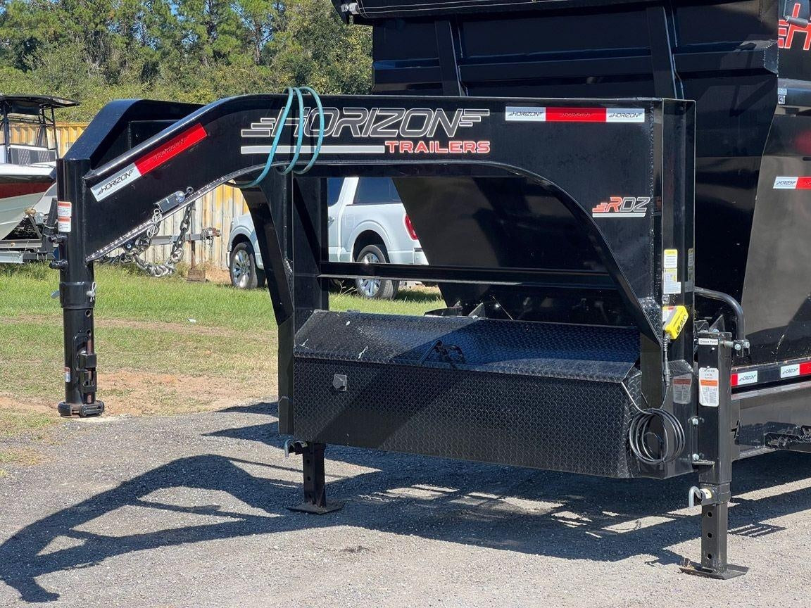 Horizon 16' RDZ GN Roll off Bundle (2) 8k Axles + 2 Bins w/ 6' Walls HZN16GN8K6FTEDZ3BLKTX - Ghost ROP - Stryker Dealership Group