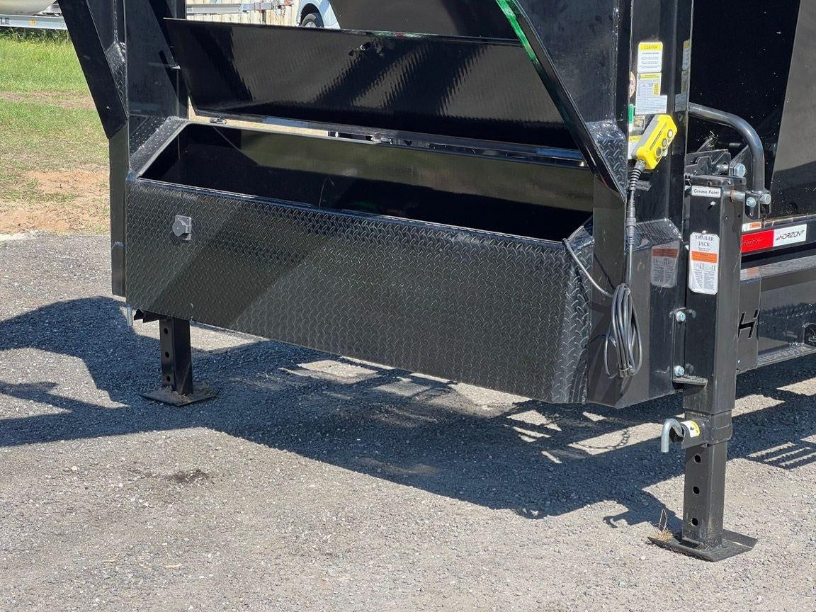 Horizon 16' RDZ GN Roll off Bundle (2) 8k Axles + 2 Bins w/ 6' Walls HZN16GN8K6FTEDZ3BLKTX - Ghost ROP - Stryker Dealership Group