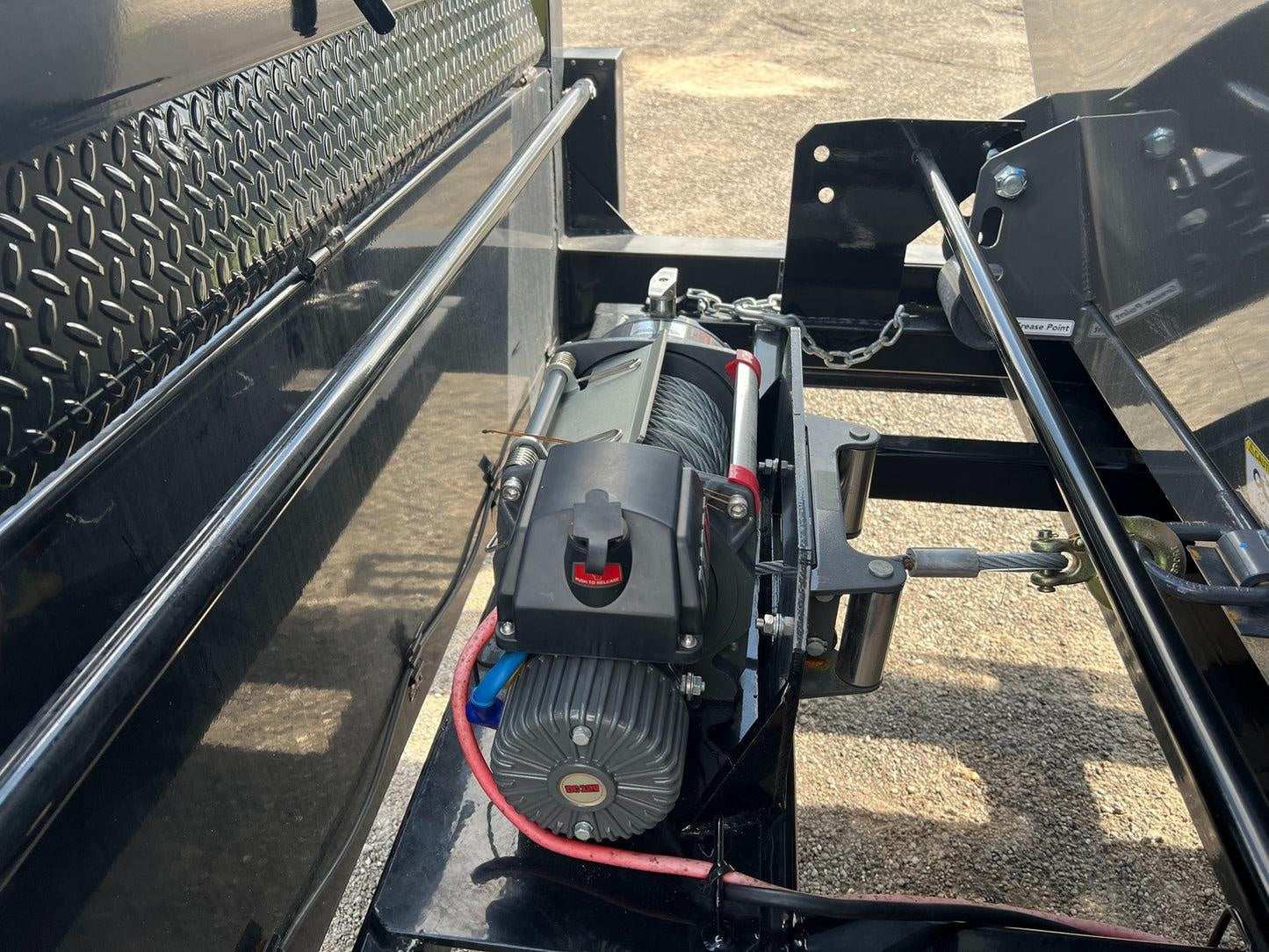 Horizon 16' RDZ GN Roll off Bundle (2) 8k Axles + 2 Bins w/ 6' Walls HZN16GN8K6FTEDZ3GrayAL - Ghost ROP - Stryker Dealership Group