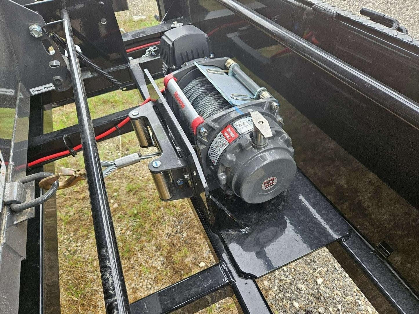 Horizon 16' RDZ GN Roll off Bundle (2) 8k Axles + 3 Bins w/ 4' Walls HZN16GN8K4FTEDZ3GrayAL - Ghost ROP - Stryker Dealership Group