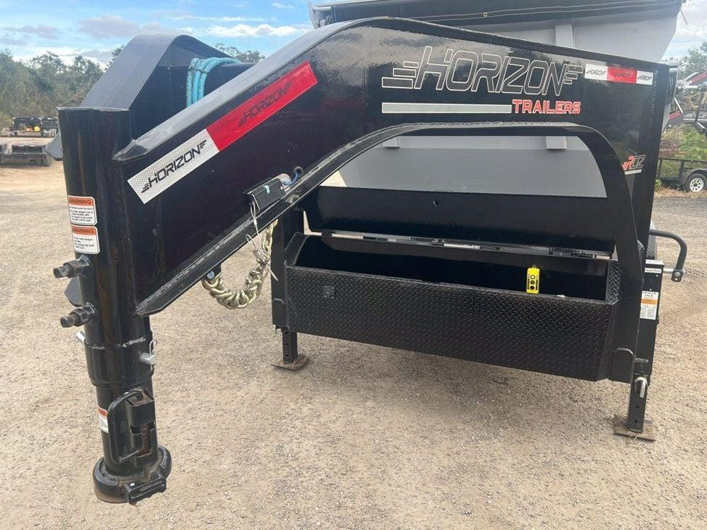 Horizon 16' RDZ GN Roll off Bundle (2) 8k Axles + Bin 6' Walls - Roll Off Packages - RO 16' Gooseneck - Stryker Dealership Group