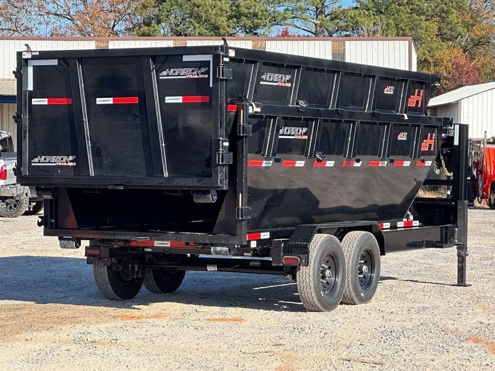 Horizon 20' HRD GN Roll off Bundle (2) 10k Axles + 2 Bins w/ 4' Walls - Roll Off Packages - RO 20' Gooseneck - TrailerSwap