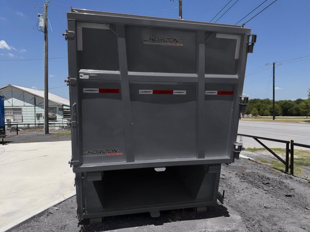 Horizon 20' HRD GN Roll off Bundle (2) 10k Axles + 2 Bins w/ 6' Walls - Roll Off Packages - RO 20' Gooseneck - TrailerSwap
