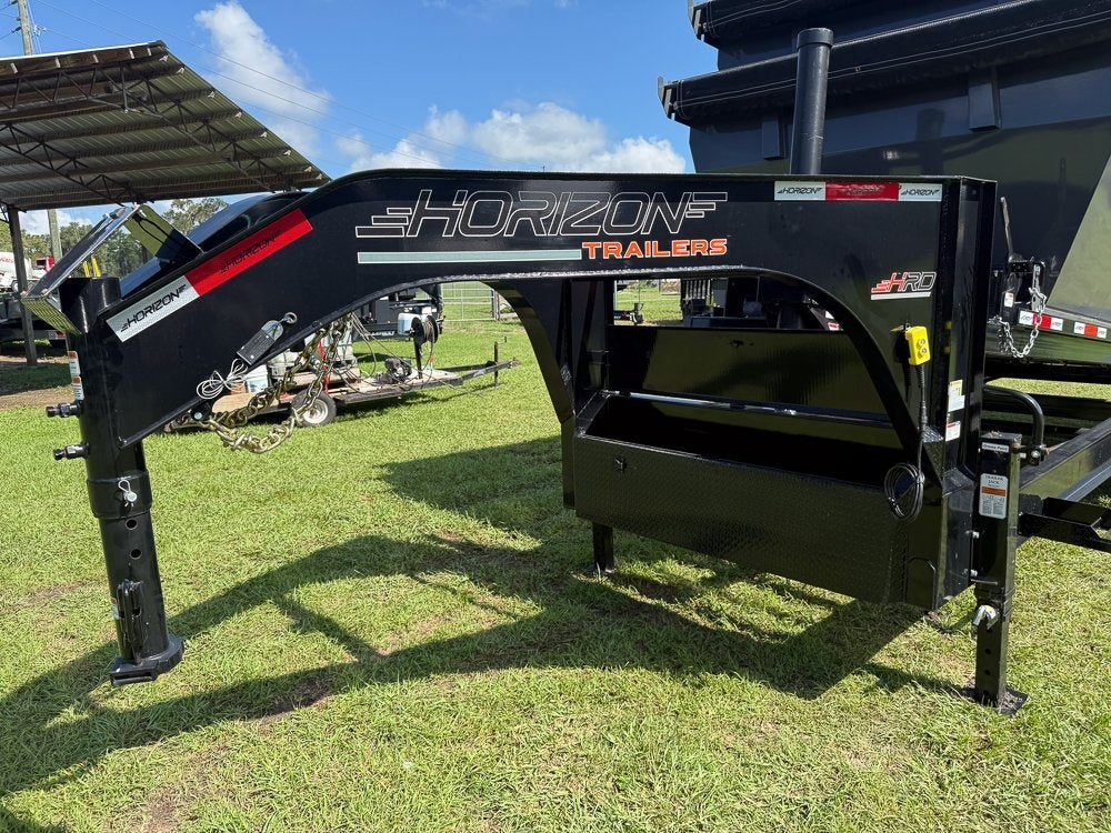 Horizon 20' HRD GN Roll off Bundle (2) 10k Axles + 3 Bins w/ 4' Walls - Roll Off Packages - RO 20' Gooseneck - TrailerSwap