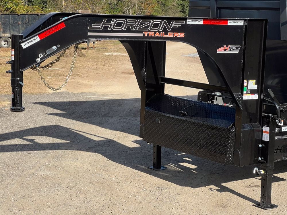 Horizon 20' HRD GN Roll off Bundle (2) 10k Axles + 2 Bins w/ 6' Walls HZN20GN10K6FTEDZ3GrayTX - Ghost ROP - Stryker Dealership Group