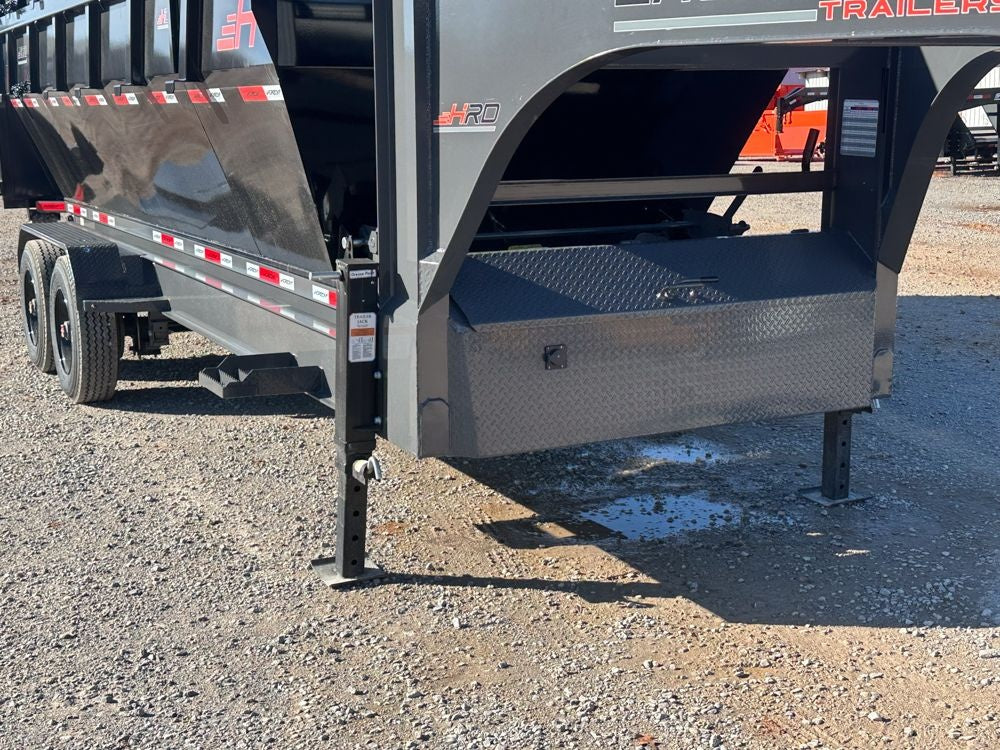 Horizon 20' HRD GN Roll off Bundle (2) 10k Axles + 3 Bins w/ 4' Walls HZN20GN10K4FTEDZ3BLKAL - Ghost ROP - Stryker Dealership Group