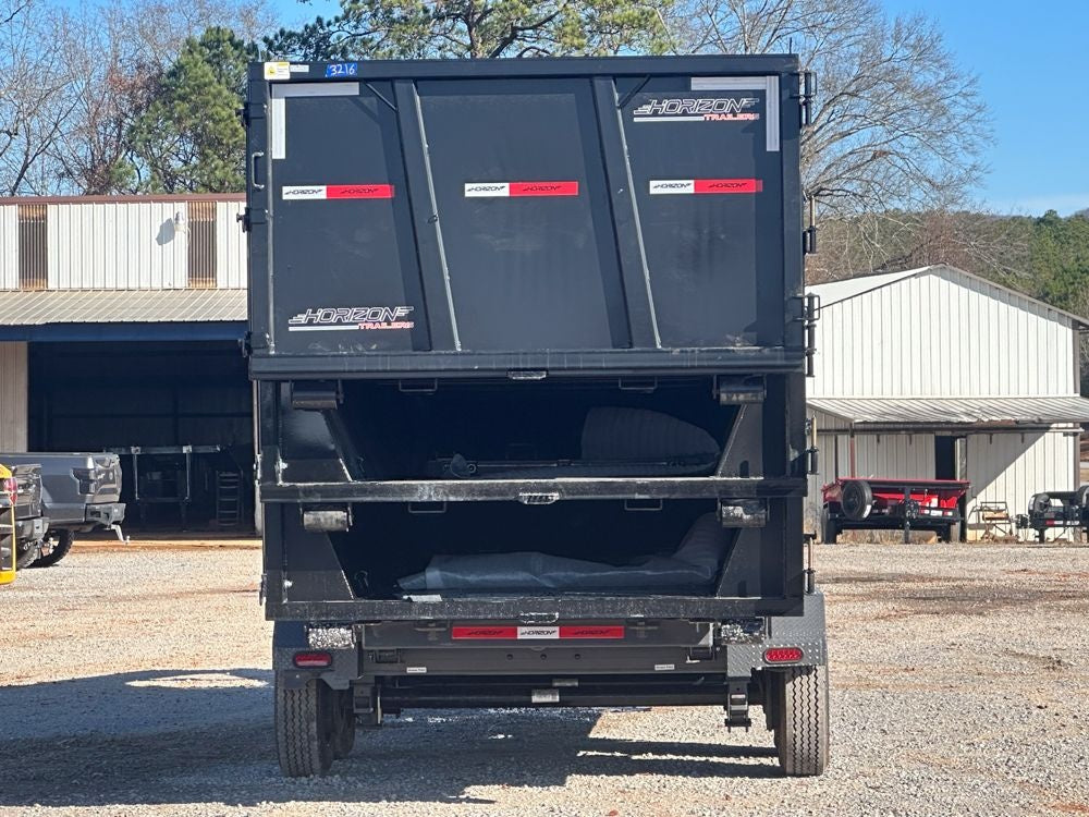 Horizon 20' HRD GN Roll off Bundle (2) 10k Axles + 3 Bins w/ 4' Walls HZN20GN10K4FTEDZ3BLKAL - Ghost ROP - Stryker Dealership Group