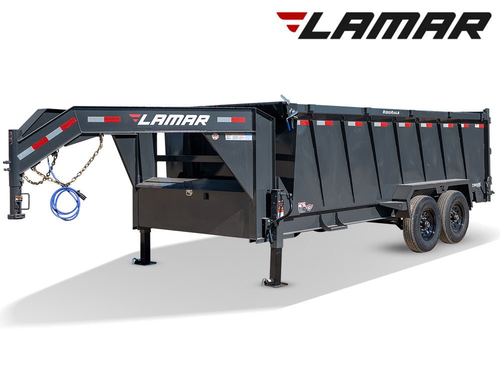 Lamar DL Low - Profile Gooseneck Dump Trailer - Stryker Dealership Group