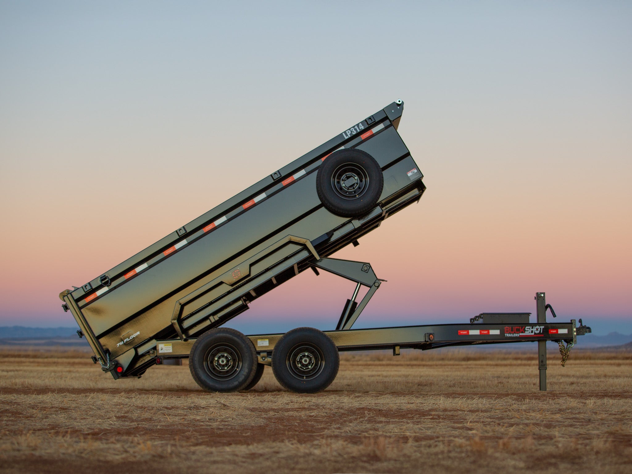 Buckshot LP Bumper Pull Dump Trailer