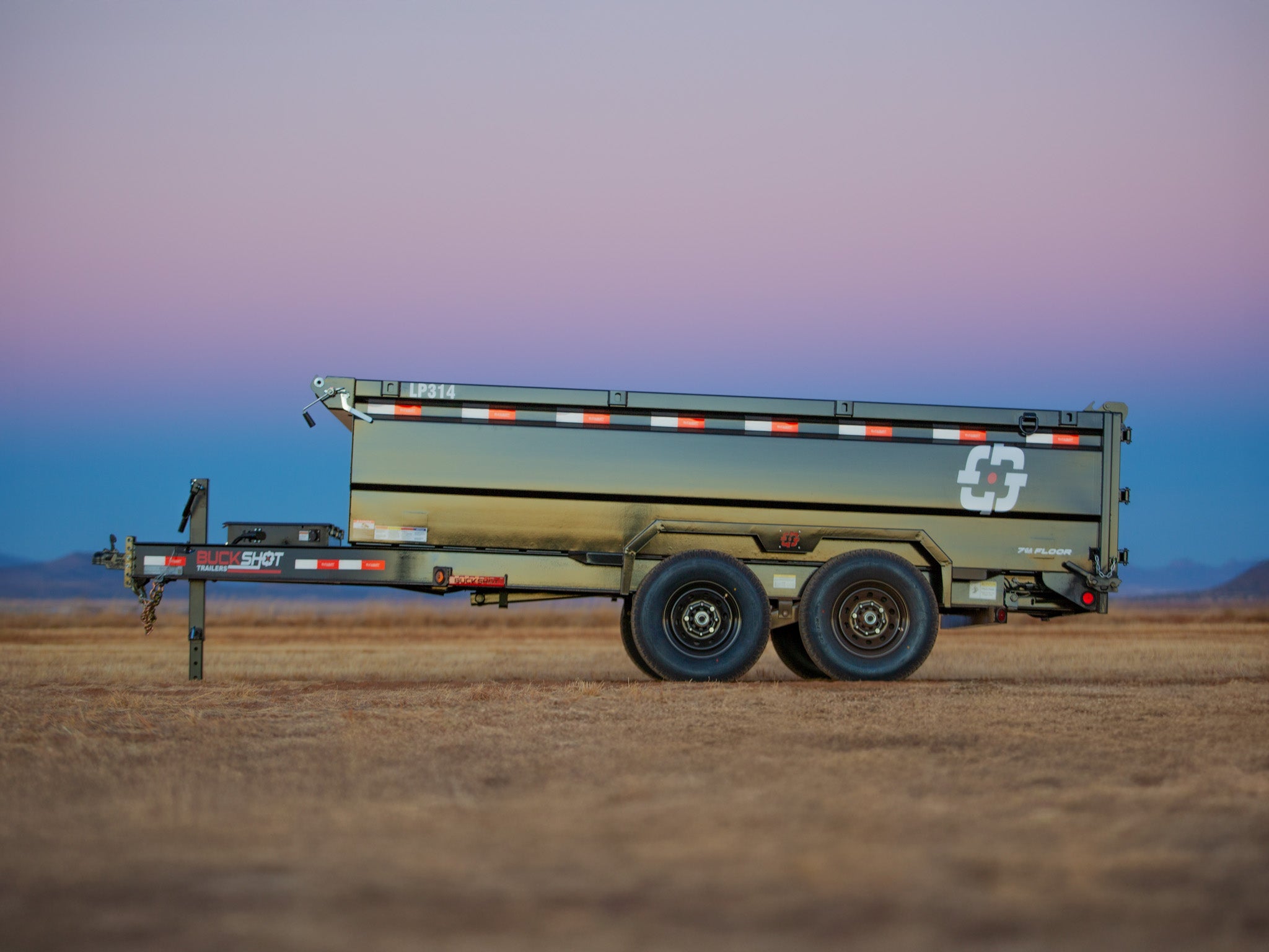 Buckshot LP Bumper Pull Dump Trailer