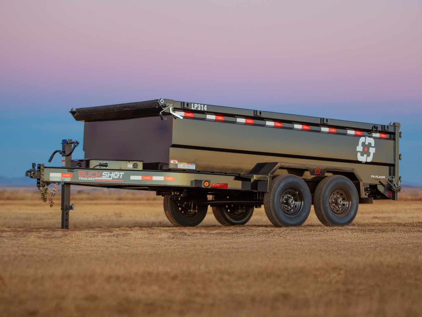 Buckshot LP Bumper Pull Dump Trailer