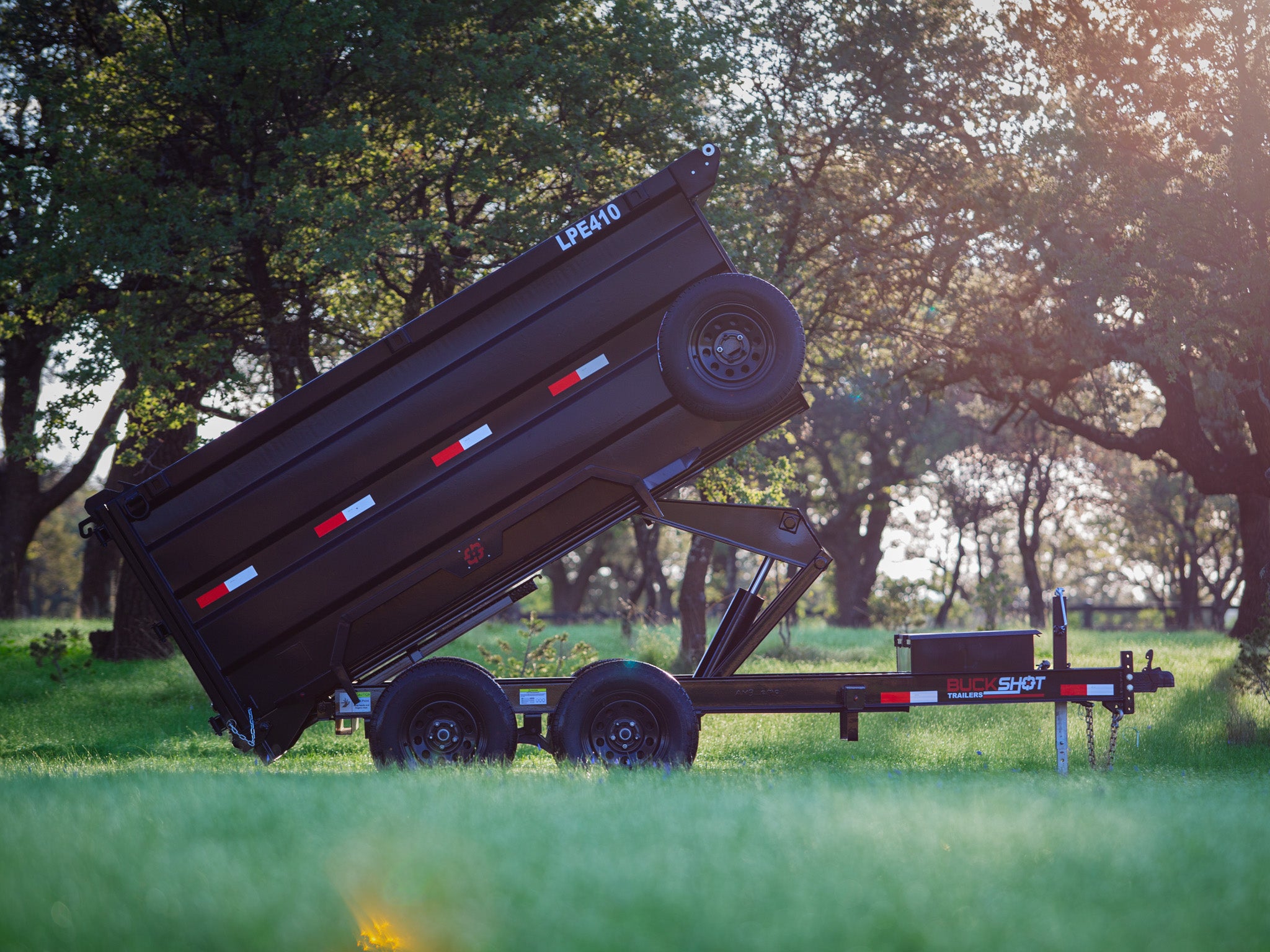 Buckshot LPE Bumper Pull Dump Trailer