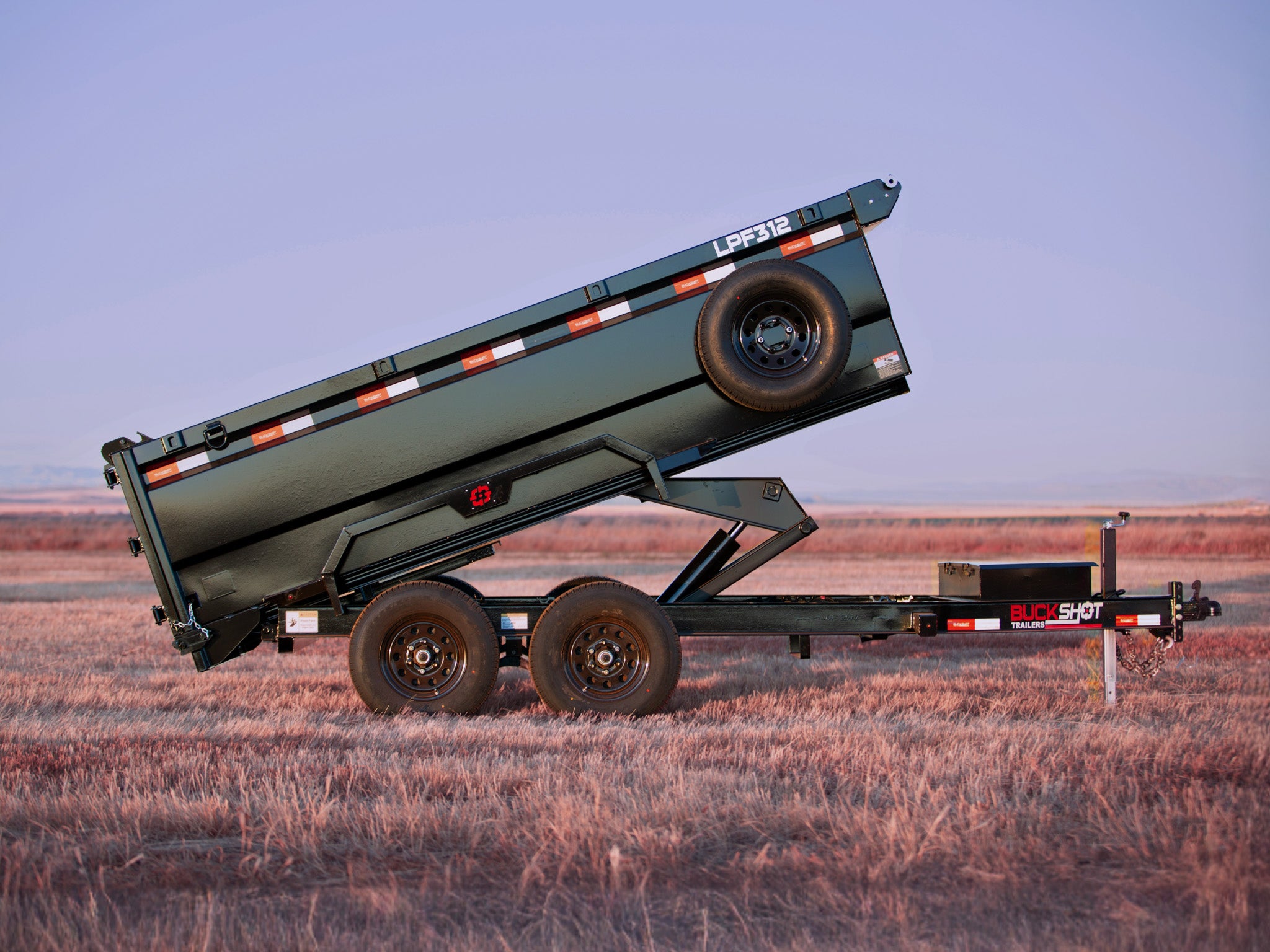 Buckshot LPF Bumper Pull Dump Trailer