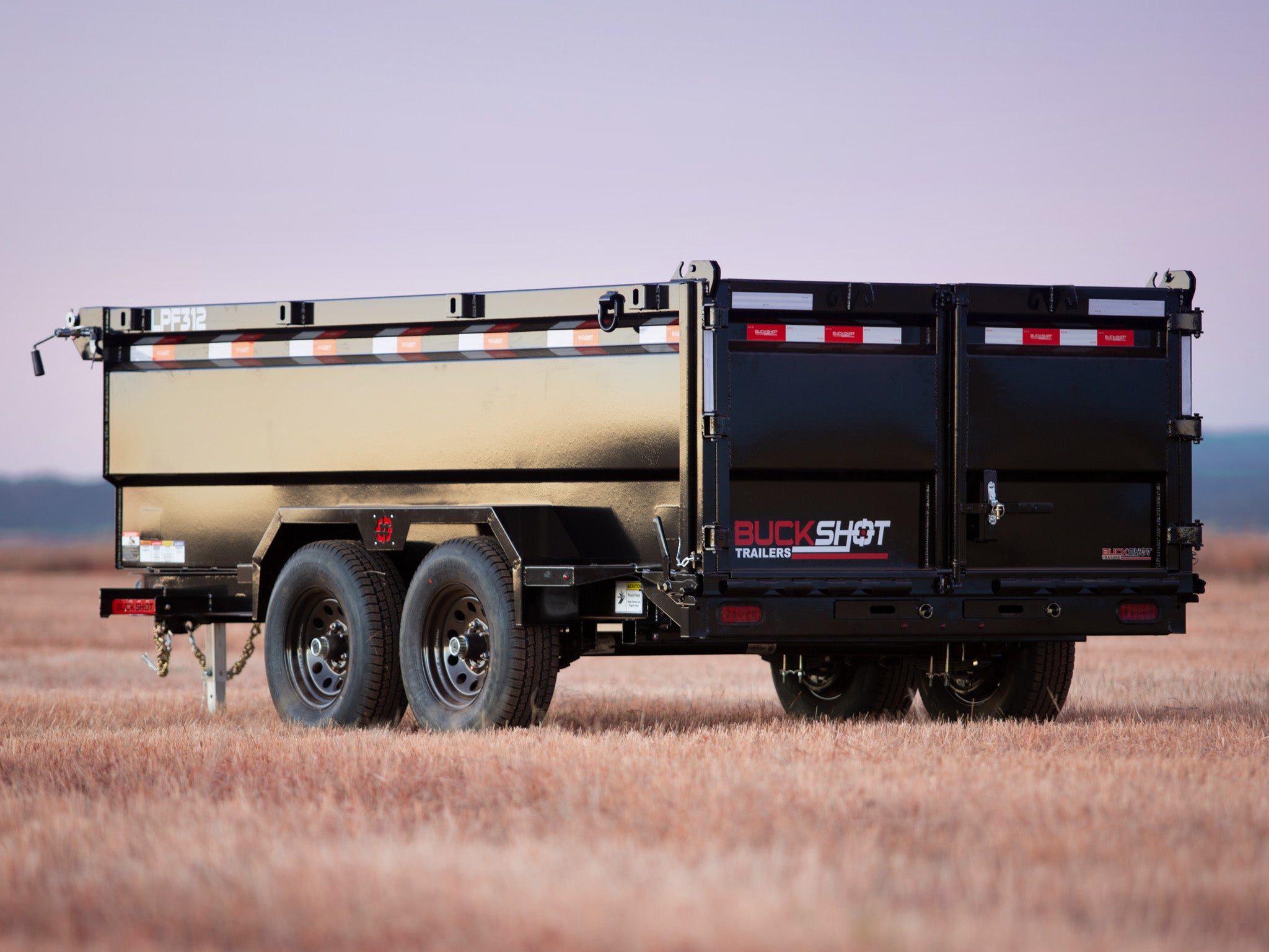 Buckshot LPF Bumper Pull Dump Trailer