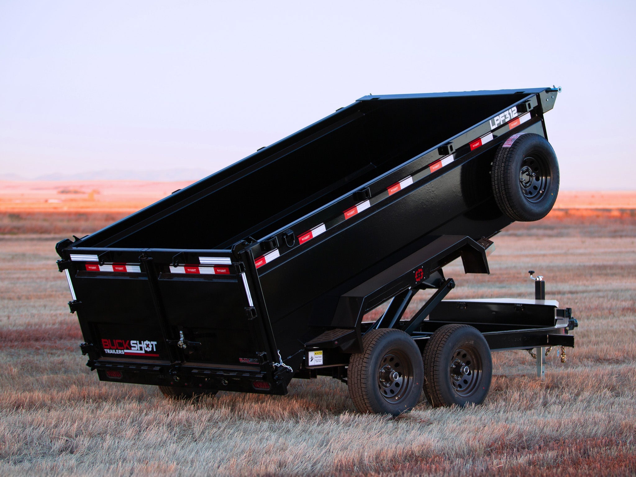 Buckshot LPF Bumper Pull Dump Trailer