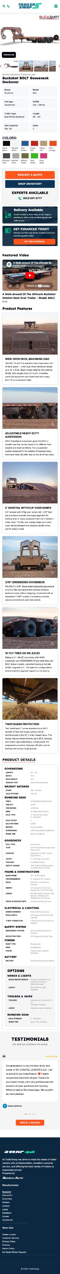 TrailerSwap mobile view