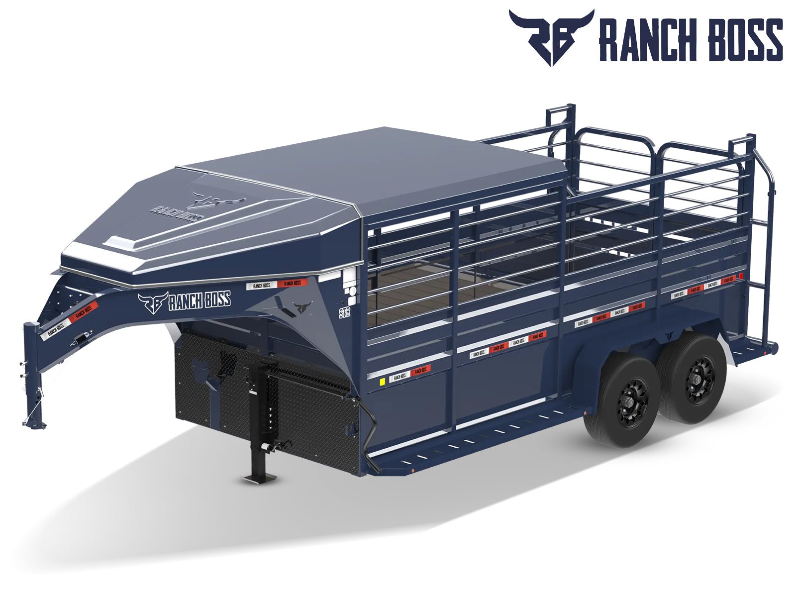 Ranch Boss 1/2 Top Gooseneck Livestock Trailer