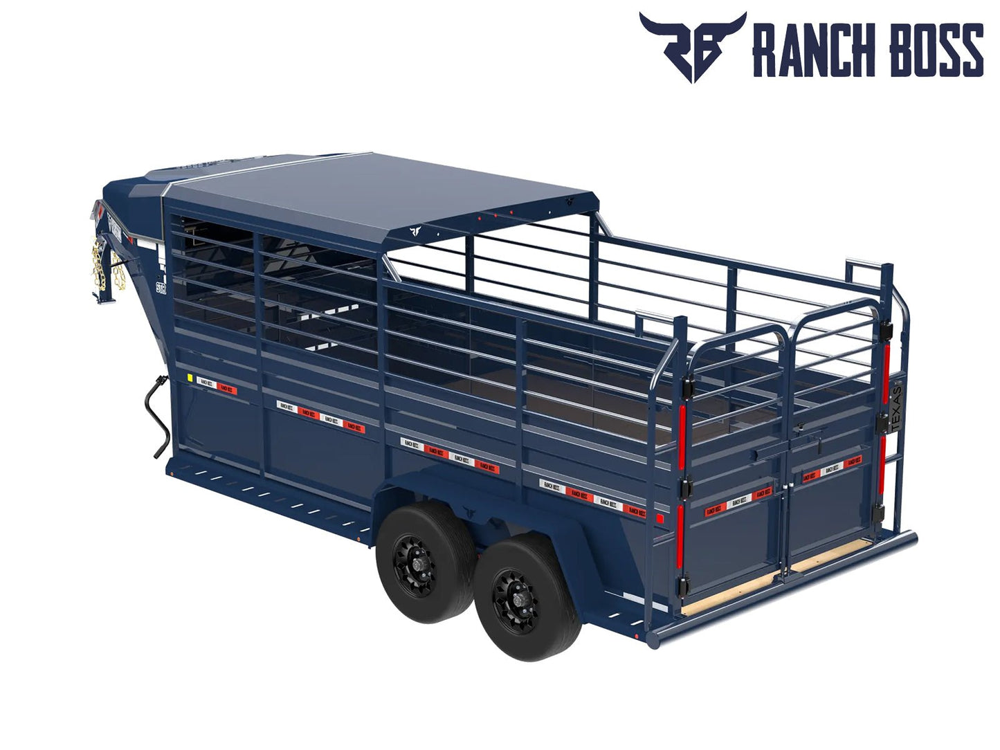 Ranch Boss 1/2 Top Gooseneck Livestock Trailer