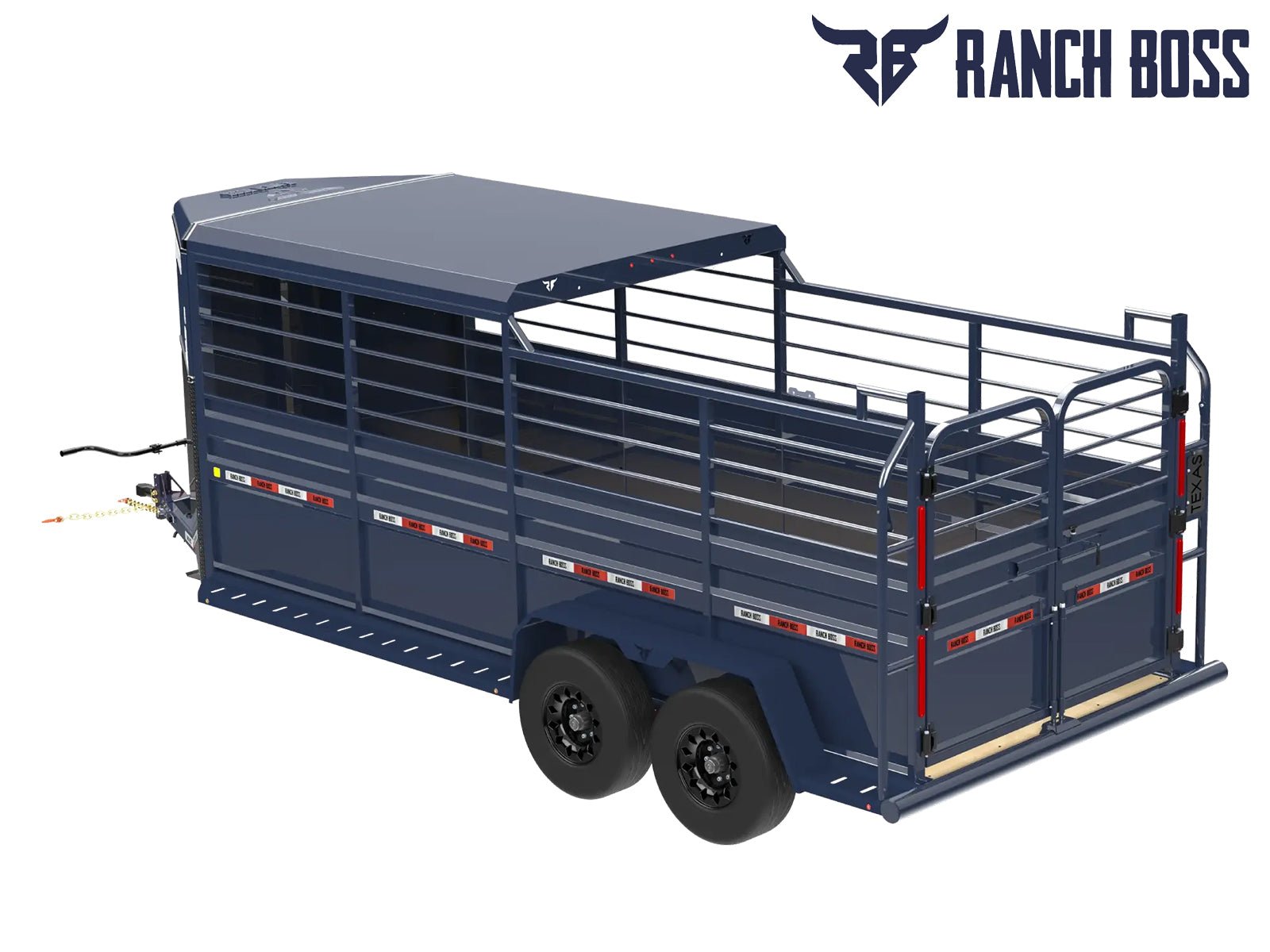 Ranch Boss 3/4 Top Bumper Pull Livestock Trailer