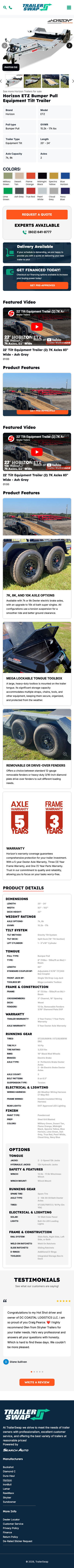 TrailerSwap mobile view