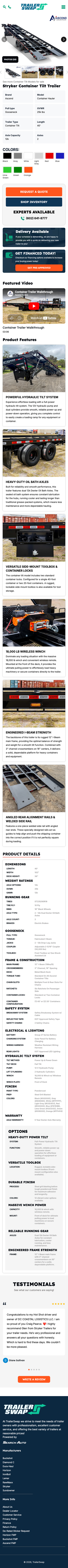 TrailerSwap mobile view