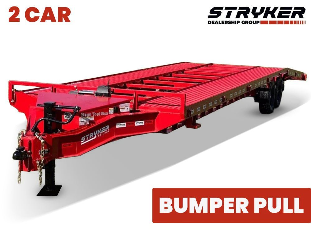 Stryker 36' Mesh Bumper Pull Two Car Trailer