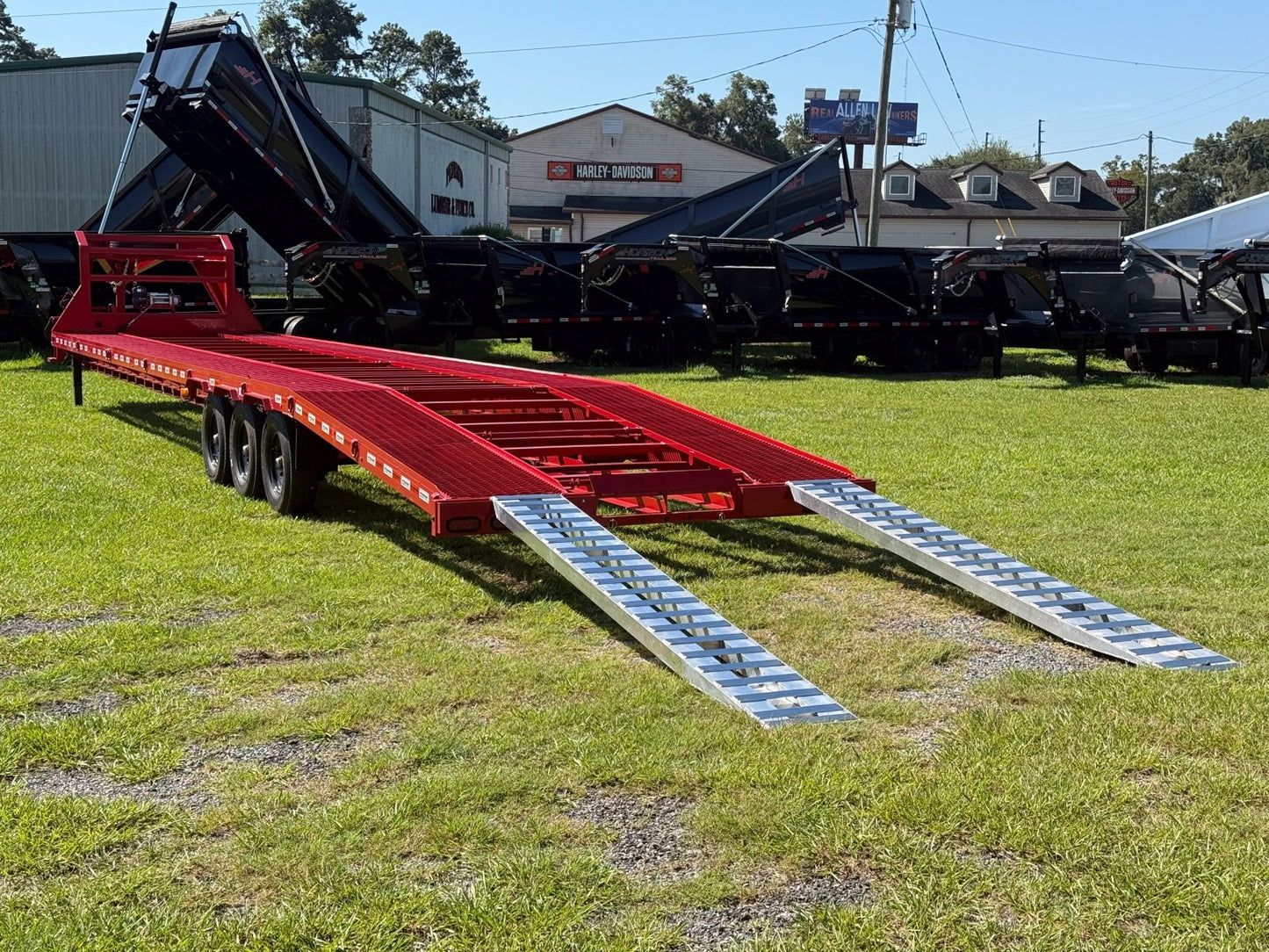 Stryker 44' Mesh Deck Truck and Van Trailer (3) 7k Axles 14ply Tires w/winch - Stryker Dealership Group