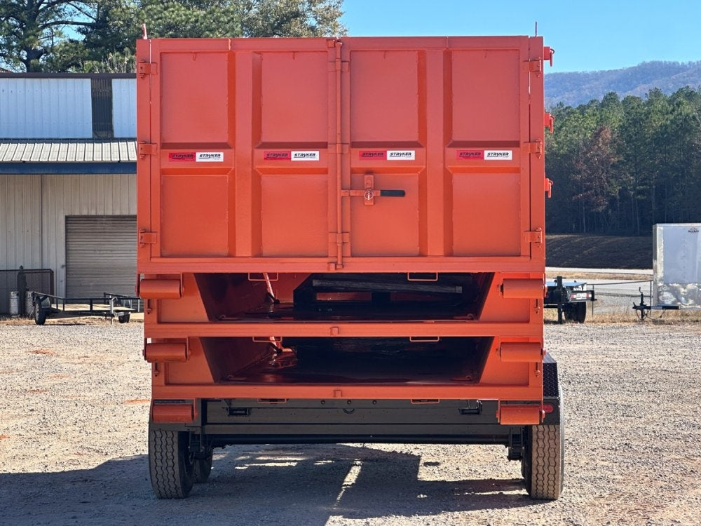 Stryker 14' BP Roll off Bundle (2) 7k Axles + 3 Bins w/ 4' Walls - Roll Off Packages - RO 14' Bumper Pull - TrailerSwap
