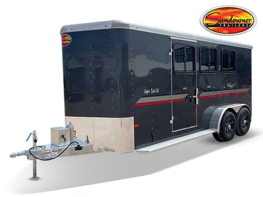 Sundowner Super Tack Bumper Pull Horse Trailer